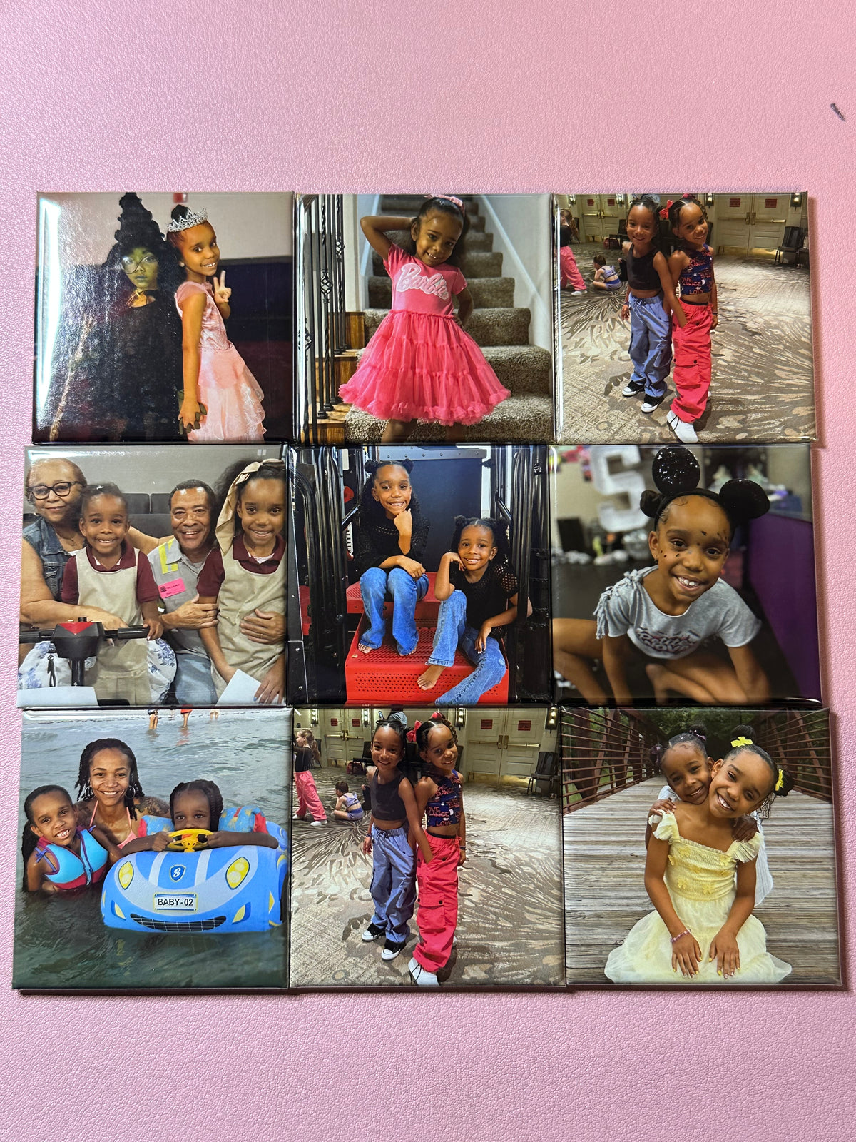 Market Booth Event 1 set of Custom Photo Magnets (9 Pieces)